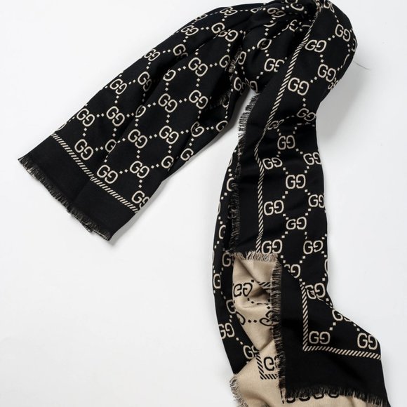 GUCCI vintage cashmere scarf - Picture 2 of 8